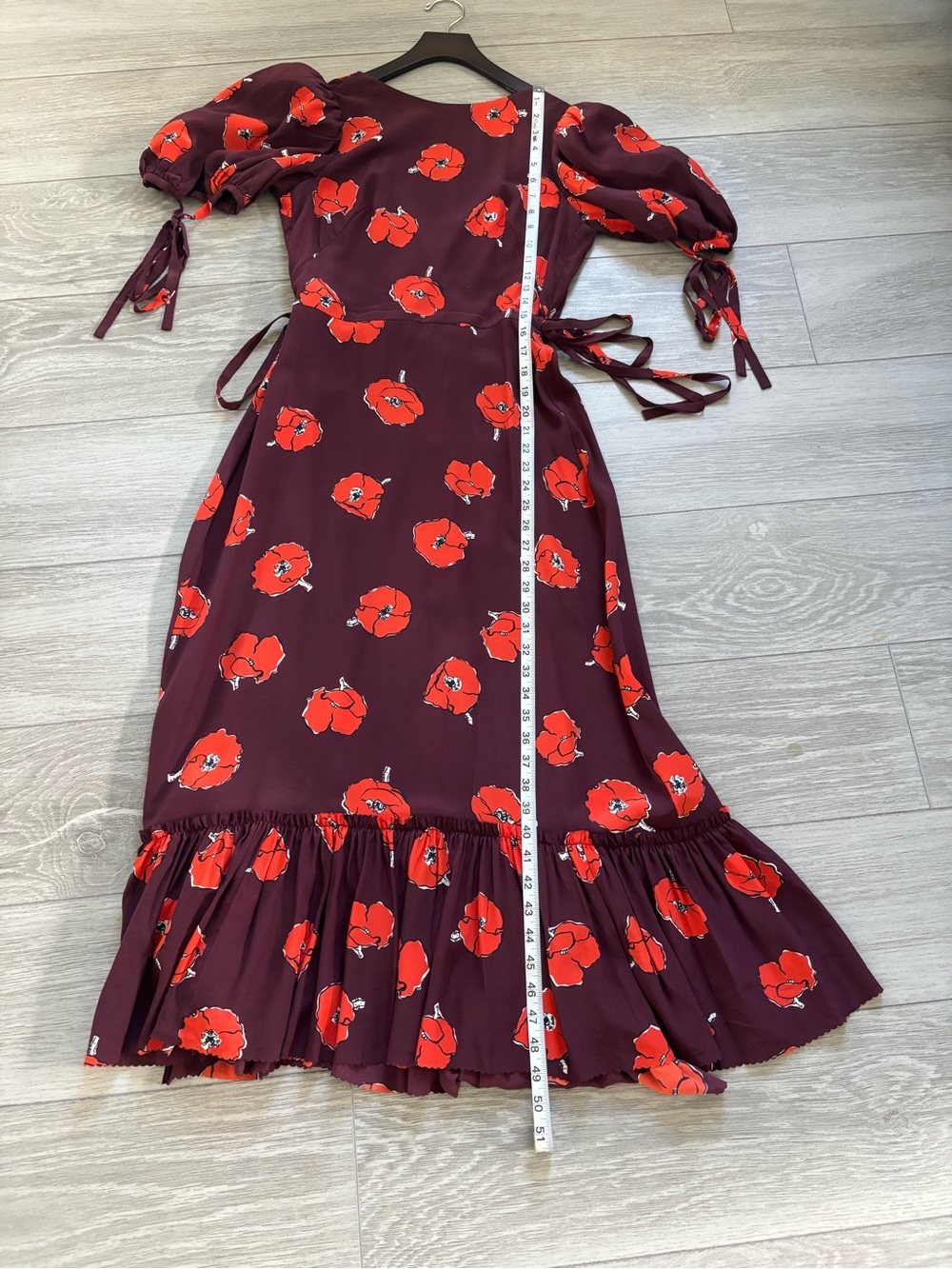 The Vampire’s Wife 100% silk poppy wrap dress. EUC.